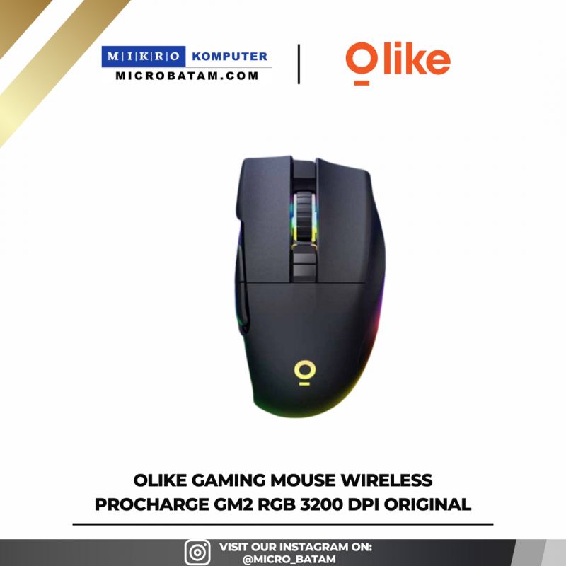 OLIKE Gaming Mouse Wireless Procharge GM2 RGB 3200 DPI Original