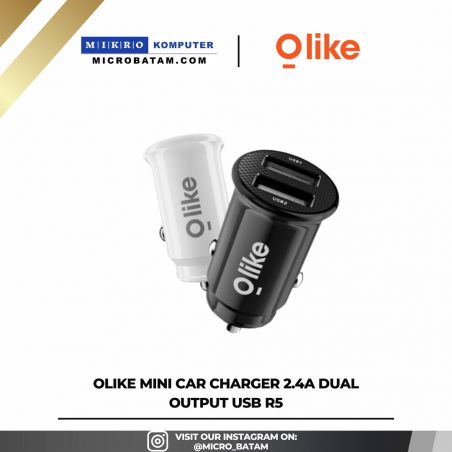 OLIKE MINI CAR CHARGER 2.4A DUAL OUTPUT USB R5