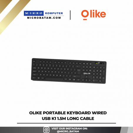 Olike Portable Keyboard Wired USB K1 1.5M Long cable 