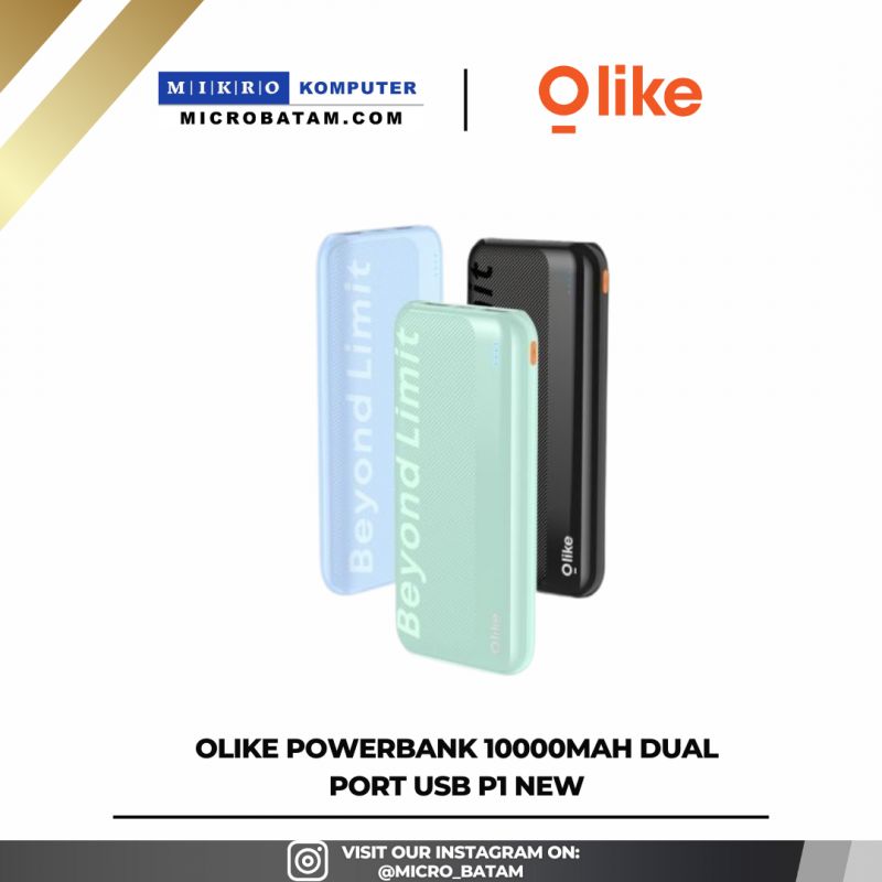 OLIKE POWERBANK 10000MAH DUAL PORT USB P1 NEW