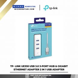  TP- LINK UE330 USB 3.0 3-Port Hub & Gigabit Ethernet Adapter 2 in 1 USB Adapter