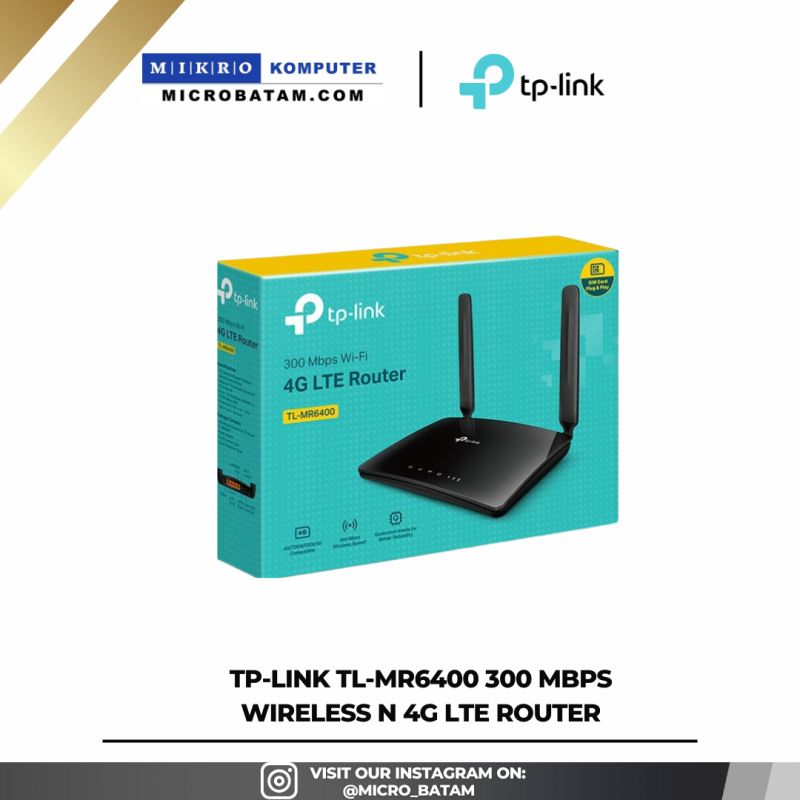  TP-LINK TL-MR6400 300 Mbps Wireless N 4G LTE Router