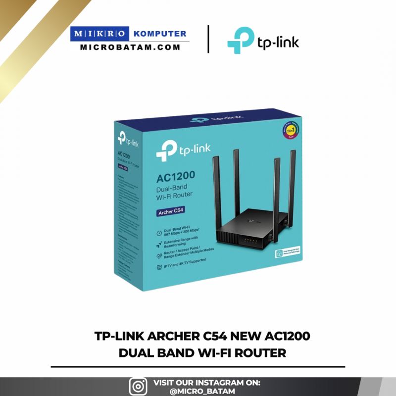 Archer C54 New AC1200 Dual Band Wi-Fi Router