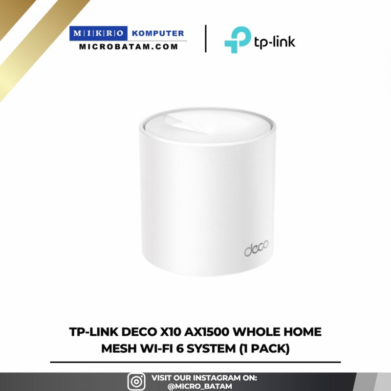 TP-Link Deco X10 AX1500 Whole Home Mesh Wi-Fi 6 System - X10 (1 pack)