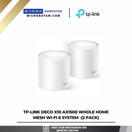 TP-Link Deco X10 AX1500 Whole Home Mesh Wi-Fi 6 System -(2 pack)