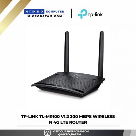 TP-LINK TL-MR100 V1.2 300 Mbps Wireless N 4G LTE Router