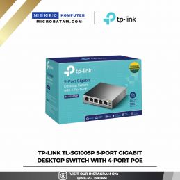 TP-LINK TL-SG1005P 5-Port Gigabit Desktop Switch with 4-Port PoE