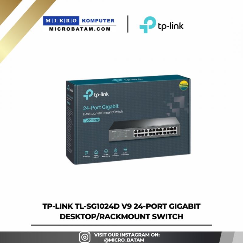 TL-SG1024D V9 24-Port Gigabit Desktop/Rackmount Switch