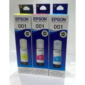 TINTA EPSON 001 ORIGINAL CYAN,MAGENTA,YELLOW