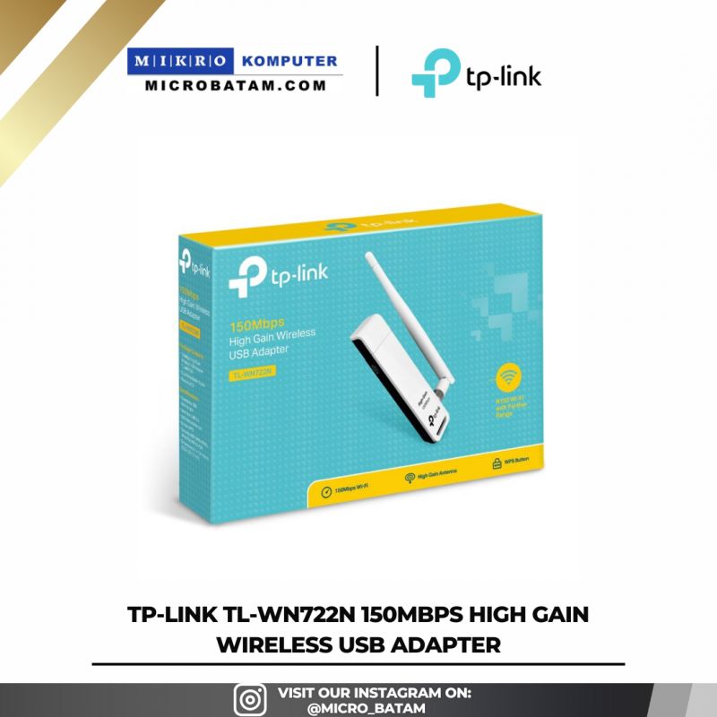 TP-LINK TL-WN722N 150Mbps High Gain Wireless USB Adapter