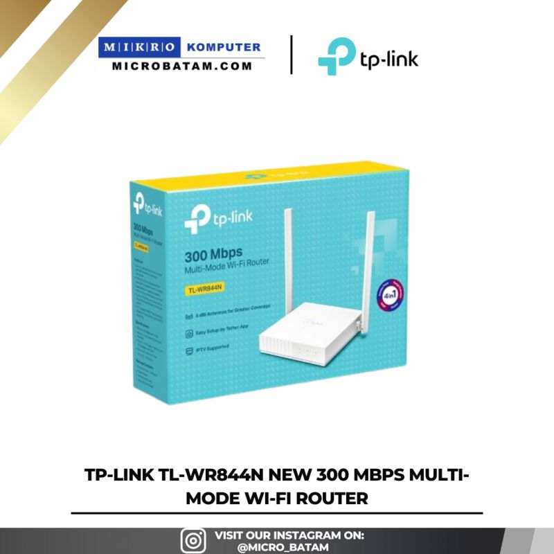 TP-LINK TL-WR844N New 300 Mbps Multi-Mode Wi-Fi Router