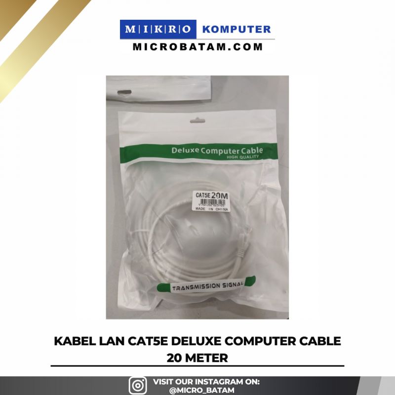 KABEL LAN CAT5E DELUXE COMPUTER CABLE 20 METER KABEL LAN CAT5E DELUXE COMPUTER CABLE 20 METER