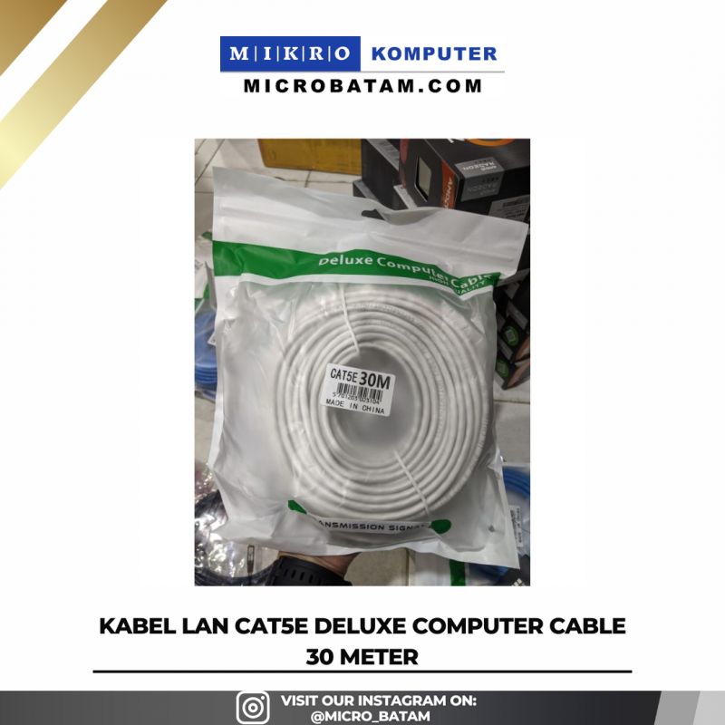 KABEL LAN CAT5E DELUXE COMPUTER CABLE 30 METER