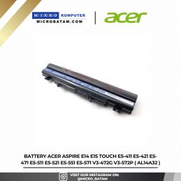 Battery Acer Aspire E14 E15 Touch E5-411 E5-421 E5-471 E5-511 E5-521 E5-551 E5-571 V3-472G V3-572P ( AL14A32 )