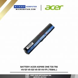 Battery Acer Aspire One 725 756 V5-121 V5-123 V5-131 V5-171 ( TEBAL )