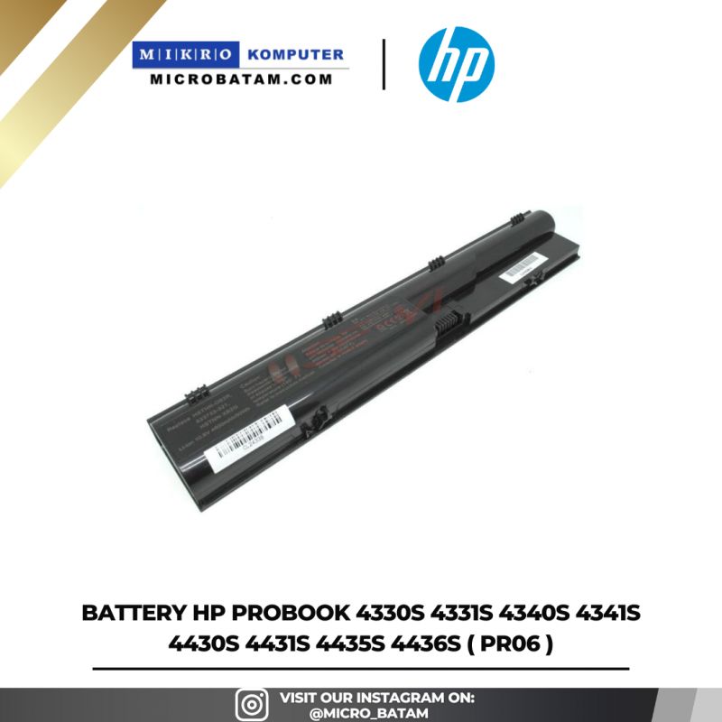 Battery HP Probook 4330s 4331s 4340s 4341s 4430s 4431s 4435s 4436s ( PR06 )