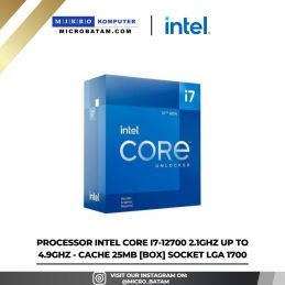 PROCESSORIntel Core I7-12700 2.1GHz Up to 4.9GHz - Cache 25MB BOX SOCKET LGA 1700