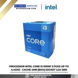 PROCESSOR Intel Core I3-10105F 3.7GHz up to 4.4GHz - Cache 4MB BOX SOCKET LGA 1200