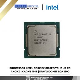 PROCESSOR Intel Core I3-10105F 3.7GHz up to 4.4GHz - Cache 4MB TRAY SOCKET LGA 1200