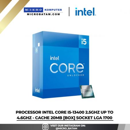 PROCESSOR Intel Core I5-13400 2.5GHz UP TO 4.6GHz - Cache 20MB BOX SOCKET LGA 1700