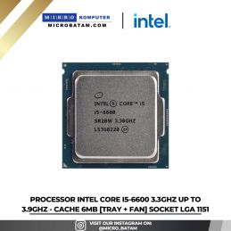 PROCESSOR Intel Core I5-6600 3.3GHz up to 3.9GHz - Cache 6MB TRAY + FAN SOCKET LGA 1151