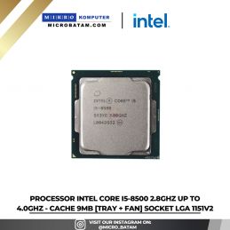 PROCESSOR Intel Core i5-8500 2.8GHz Up to 4.0GHz - Cache 9MB TRAY + FAN SOCKET LGA 1151V2