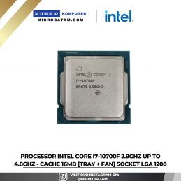 PROCESSOR Intel Core I7-10700F 2.9GHz Up to 4.8GHz - Cache 16MB TRAY + FAN SOCKET LGA 1200