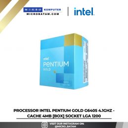 PROCESSOR Intel Pentium Gold G6405 4.1GHz - Cache 4MB BOX SOCKET LGA 1200