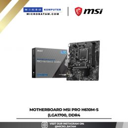 MSI PRO H610M-S DDR4 Motherboard Intel H610 LGA 1700 DDR4 Micro ATX