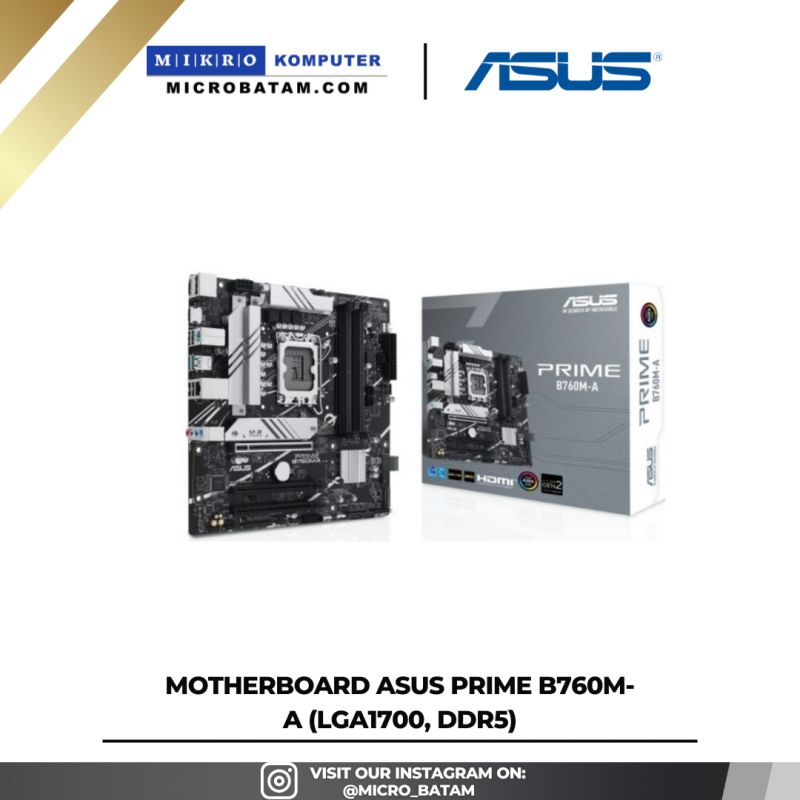 Motherboard ASUS PRIME B760M-A (LGA1700, DDR5)