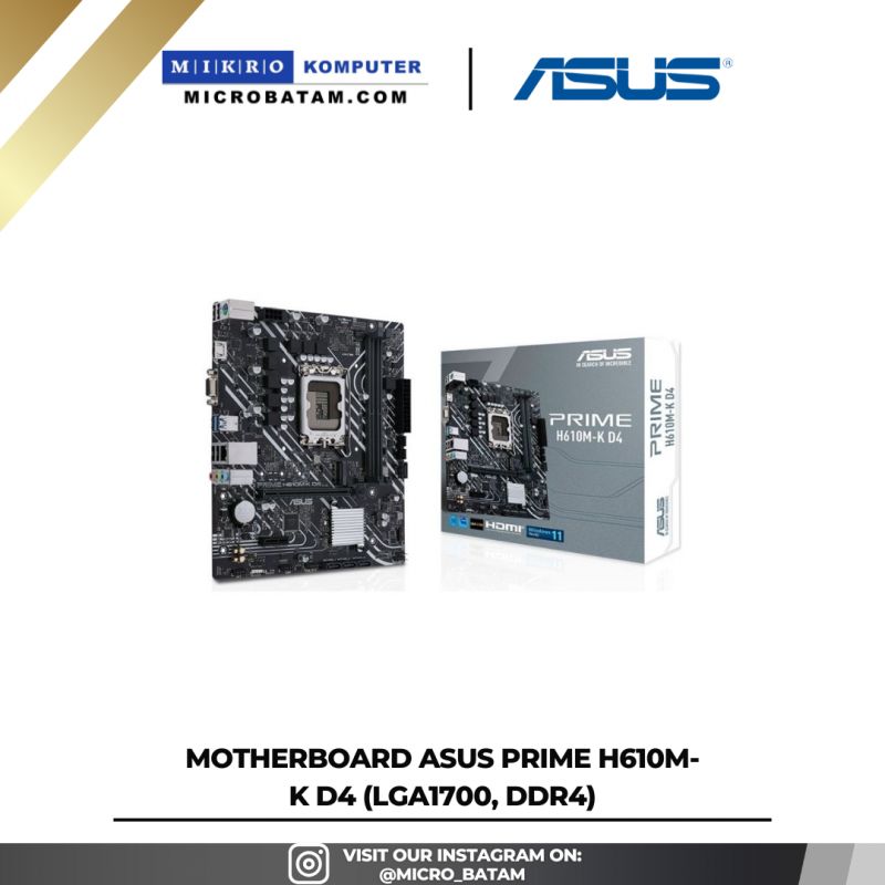 Motherboard ASUS PRIME H610M-K D4 (LGA1700, DDR4)