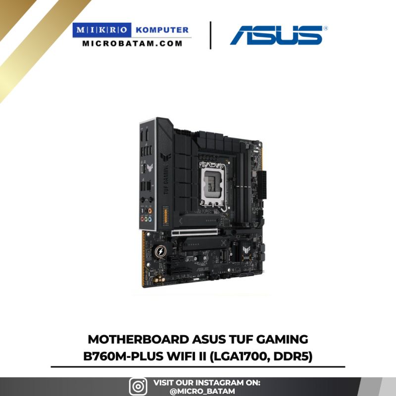 Motherboard ASUS TUF GAMING B760M-PLUS WIFI II (LGA1700, DDR5)