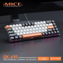 KEYBOARD IMICE GK-690 BLACK - HITAM