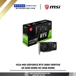 VGA MSI GeForce RTX 3050 Ventus 2X 6GB DDR6 OC 6GB DDR6