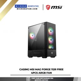 Casing MSI MAG FORGE 112R Free 4pcs ARGB Fan