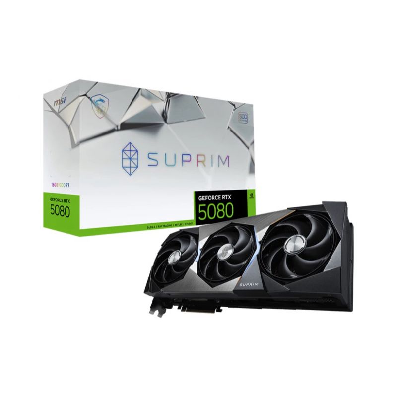 VGA MSI GEFORCE RTX 5080 SUPRIM SOC 16GB GDDR7