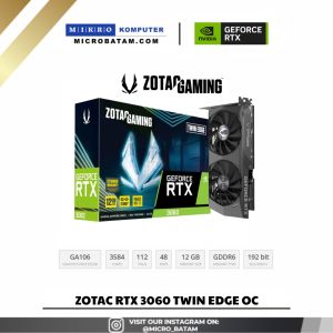 VGA ZOTAC RTX 3060 12GB GDDR6 TWIN EDGE