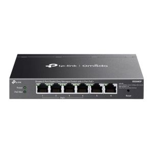 TPLink ES206GP Omada 6-Port Gigabit Easy Managed Switch with 4-Port PoE+