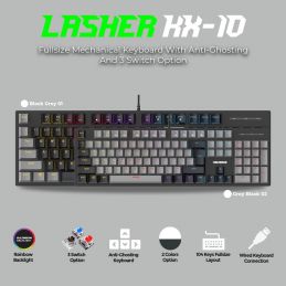 Keyboard Fullsize Mechanical NYK Nemesis LASHER KX-10