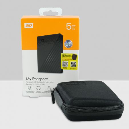 WD My Passport 5TB - HD HDD Hardisk Eksternal External 2.5" USB 3.0 Portable Storage