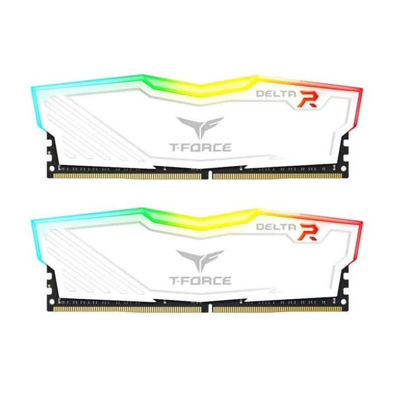 Team T-Force Delta DDR4 RGB PC28800 3600Mhz 32GB 2x16GB - Putih Team T-Force Delta DDR4 RGB PC28800 3600Mhz 32GB 2x16GB - Putih