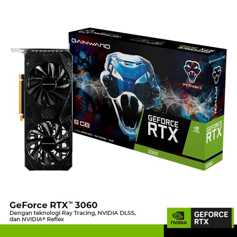 VGA Card Gainward GeForce RTX 3060 Python II 8GB GDDR6