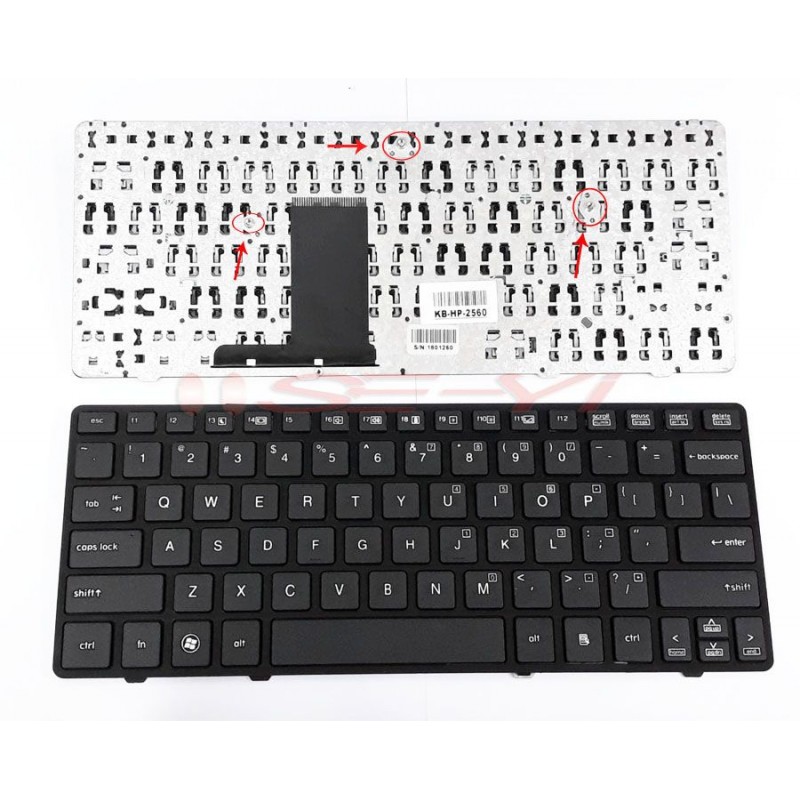 Keyboard HP Elitebook 2570P 2560 2560P 638512-D61 XB208AV Keyboard HP Elitebook 2570P 2560 2560P 638512-D61 XB208AV