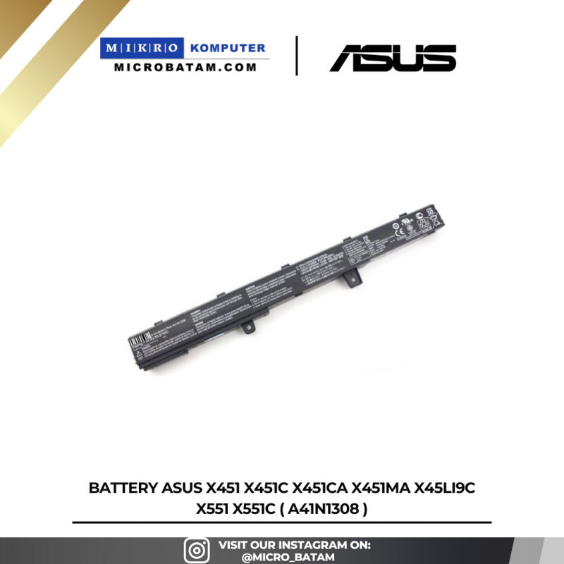 Battery Asus X451 X451C X451CA X451MA X45li9c X551 X551C (A41N1308 )