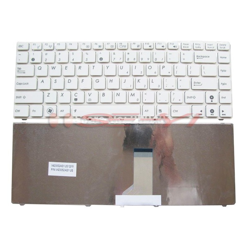 Keyboard Asus A42 A42J A43 A43E A43U A43SJ K42 K42D K42J Frame Putih