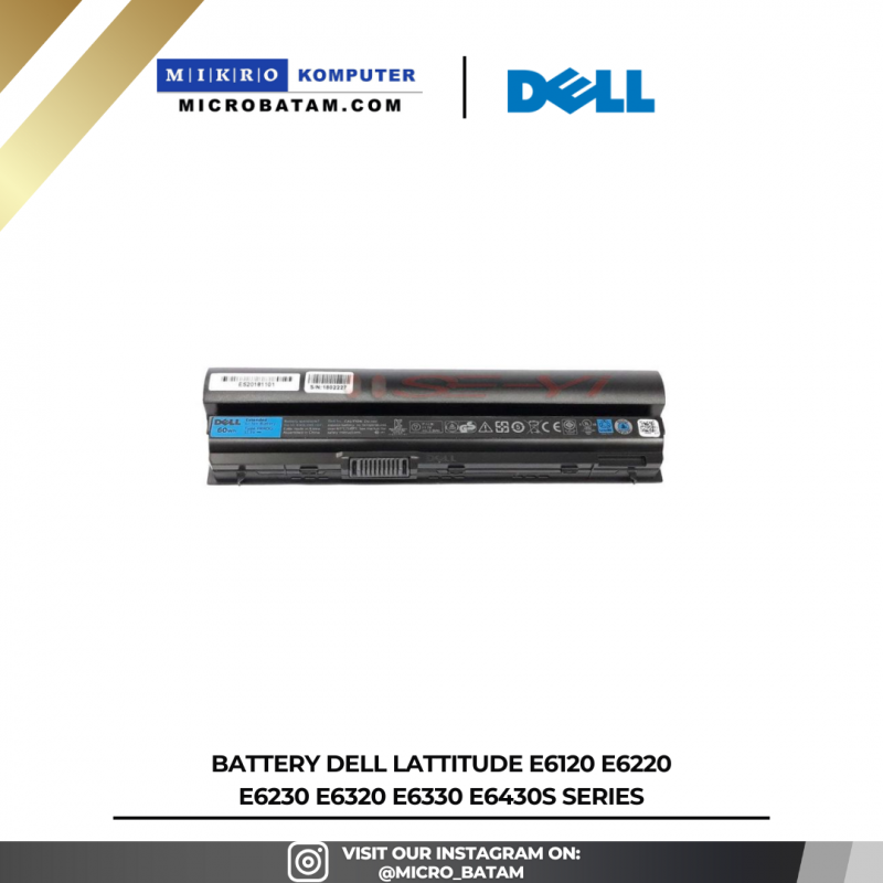 Battery Dell Lattitude E6120 E6220 E6230 E6320 E6330 E6430S SERIES
