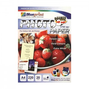 DOUBLE SIDED PHOTO PAPER A4, 20SHEET, 220gsm