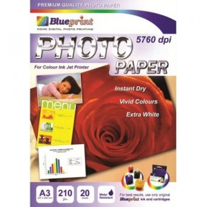 PHOTO PAPER A3, 20SHEET, 190gsm/210um
