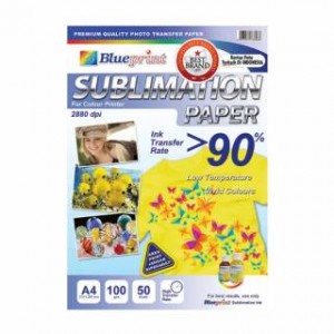 SUBLIMATION PAPER A4, 50SHEET, 100gsm