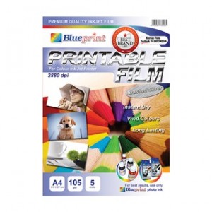 BRUSHED SILVER PRINTABLE FILM 
